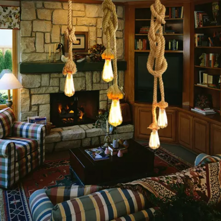 Farmstyle Vintage Hemp Rope Light